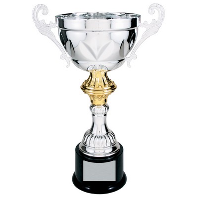 Cup Trophy, Silver - 14 1/2" Tall