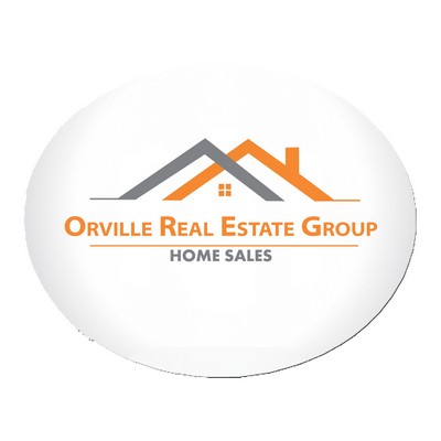 10"X8" Oval Hard Surface Full Color Mouse Pad 1/16" Thick Rubber Base