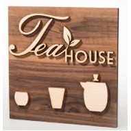 Hardwood Sign (Up to 1 Square Inch)
