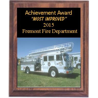 Cherry Finish 5" x 7" Plaque - With a 3" x 5" Dye Sublimated Plate