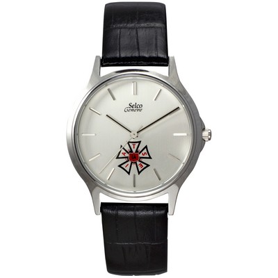 Selco Geneve Legacy Men's Watch w/ Leather Strap