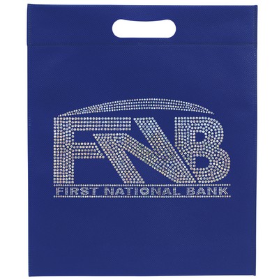 13W x 15H x 3 - Non-Woven Die Cut Bag - Sparkle