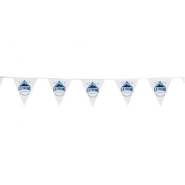 15ft Triangle Pennant String - 2 Side Imprint