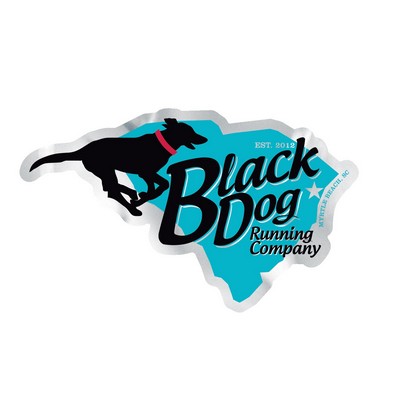 Full Color Digital Sticker | Custom | Die Cut | Chrome Poly | Permanent Adhesive | 5 or Less Sq In