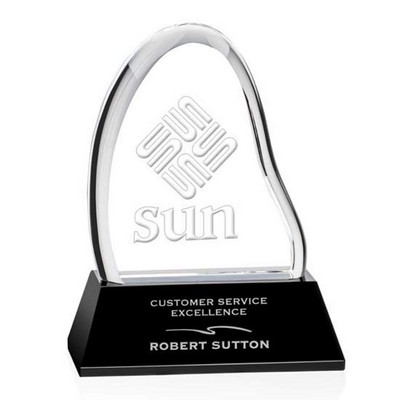 Adelaide Liquid Crystal™ Award on Base - Black