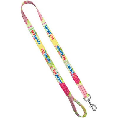 1" Full Color Spring Closure Dog Leash