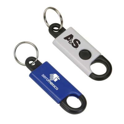 Button Activated Clip Keyring