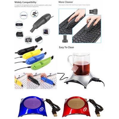 iBank ® USB Cup Warmer + USB Vacuum Cleaner
