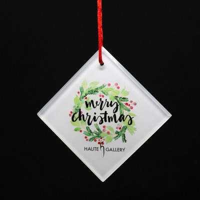 Christmas Tree Crystal Glass Decoration