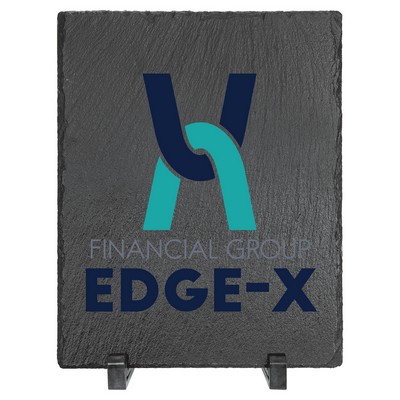 7" x 9" Rectangle Slate Decor with Plastic Feet