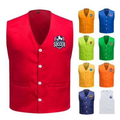 Unisex Supermarket Uniform Safety Vest
