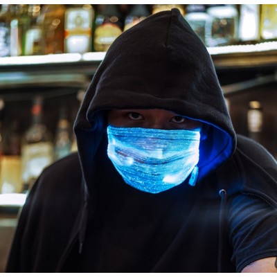 Custom Rechargeable Light Up LED Face Mask