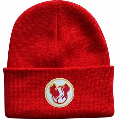 Classic Cuffed Beanie with Soft Rubber Patch