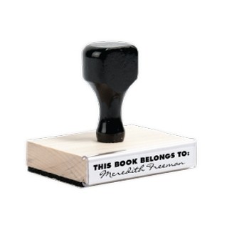 Traditional Wood Stamp RF04 - ¼" x 2" Impression