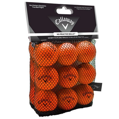 Callaway HX Soft Flight Practice Balls- 18 Pack