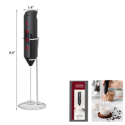 Milk Frother With Stand Handheld Electric Foam Maker Ultra High Speed Motor Mixer Stainless