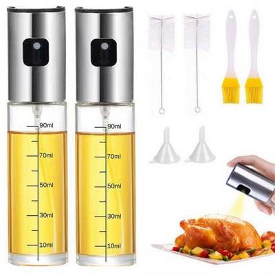 100ml Graduated Spray Bottle Oiler Oilcan 8 PCS Set