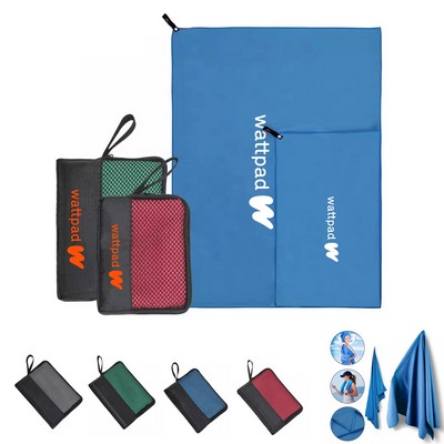 Dry Fast Microfiber Travel Towel - Pouch