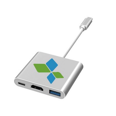 Aluminum 3 in 1 USB 3.0 Type c USB HUB