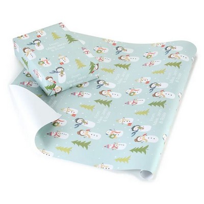Frosty Friends Personalized Wrapping Paper Roll