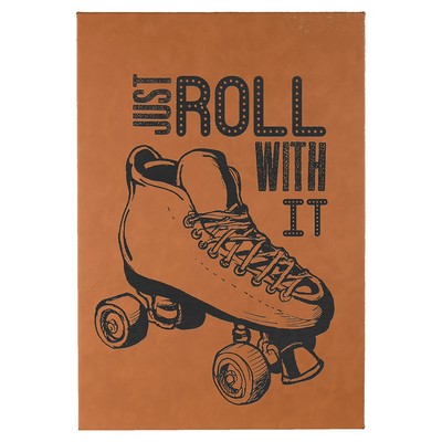 12" x 18" Rawhide Leatherette Wall Decor with Sawtooth Hanger