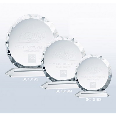 5 1/4'' Small Gem-Cut Circle w/Base