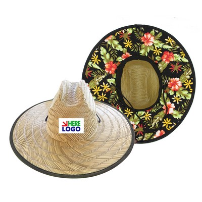 Woven Lifeguard Straw Hat MOQ 50PCS