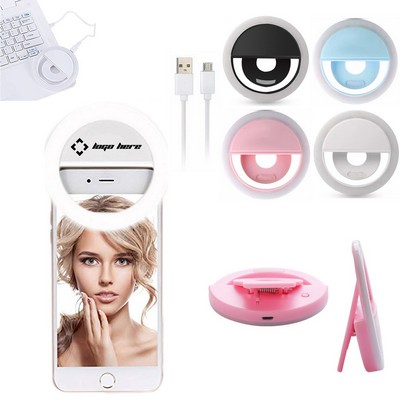 Rechargeable Selfie Ring Light Clip