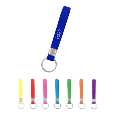 Motivational Silicone Bracelet Key Chain