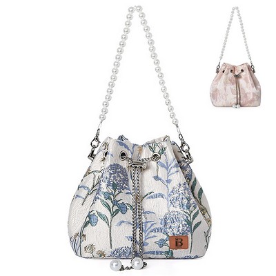 Cotton Drawstring Handbag for Women