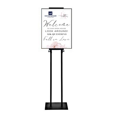 Metal Retail Stand With 1-24X48 Foamboard Sign