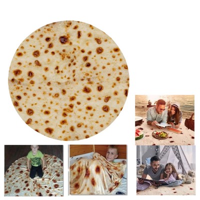 Flannel Burritos Tortilla Throw Blanket