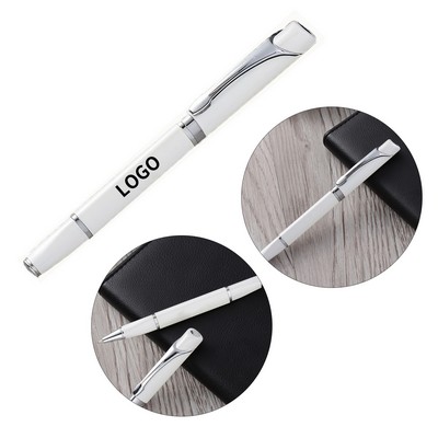 Contemporary White Ballpoint Pen