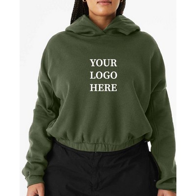 BELLA + CANVAS® FWD Fashion Women's Sponge Fleece Cinched Bottom Hoodie