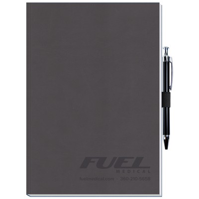 Perfect Journal w/Metro or Metallic Covers & Pen Patch (7"x10")