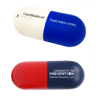 Pill Shaped Stress Relief Squeeze Toy