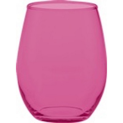 21 Oz. Colored Wineglass Stemless