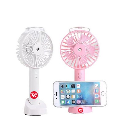 USB Rechargeable Handheld Moisturizing Spray Fan