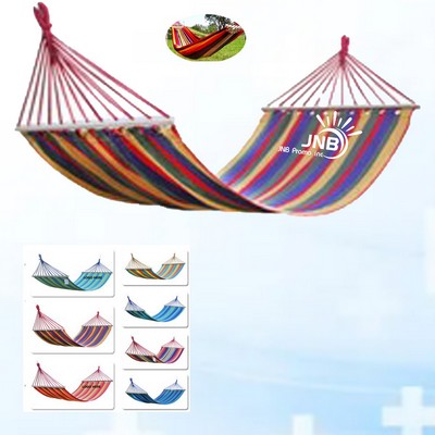 Wooden Stick Canvas Hammock