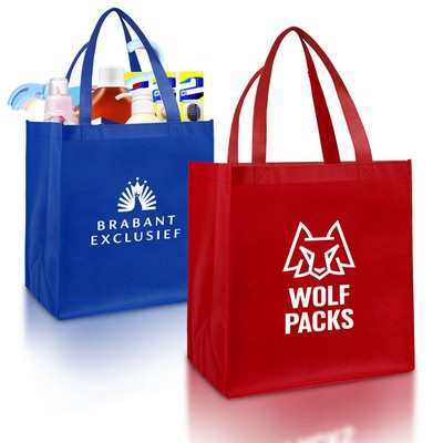 Non-Woven Value Grocery Tote ( 12" X 13" X 8" )