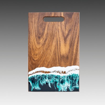 Wave Series Acacia Wood Rectangular Cutting Board