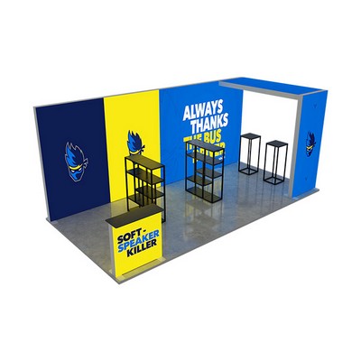 20' Backlit Trade Show Display - Design 2 (Single Sided)