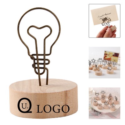 Wood Creative Memo Holder