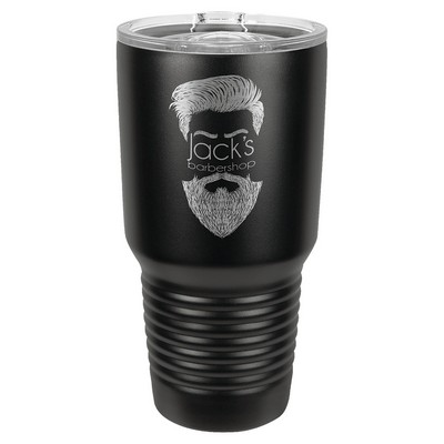 Polar Camel 30 oz. Black Insulated Ringneck Tumbler with Slider Lid, no Silver Ring