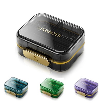 Travel Pill Organizer with 7 Compartments