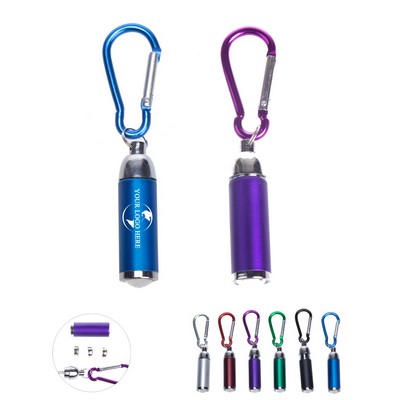 Mini Aluminum Flashlight w/ Carabiner
