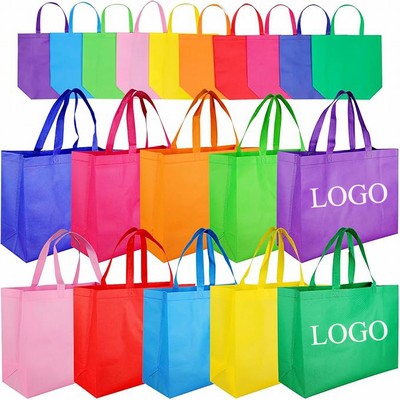 Eco-friendly Thickened Non Woven Grocery Shopping Commercial Trade Show Tote Bag