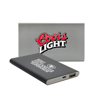 Ultra Slim Metal 4000mAh Portable Charger Power Bank