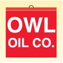 Danger Flag w/Wire Hanger (Printed) (12" x 12")