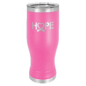 Pink Polar Camel™ 20 oz Pilsner Tumbler with Clear Lid